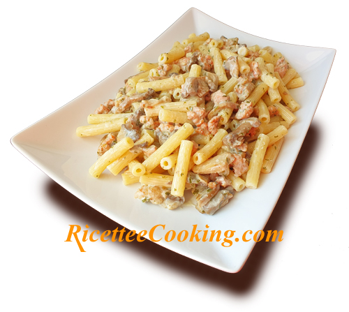 Pasta alla boscaiola in bianco