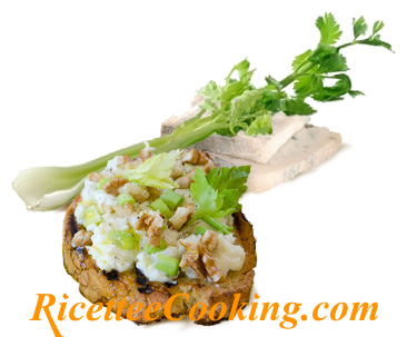 Bruschetta gorgonzola e noci