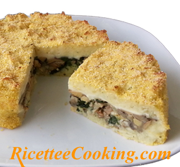 Gateau di patate e funghi