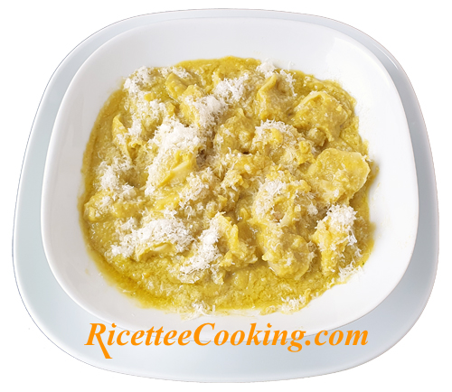 Tortelli in passato di verdure e legumi