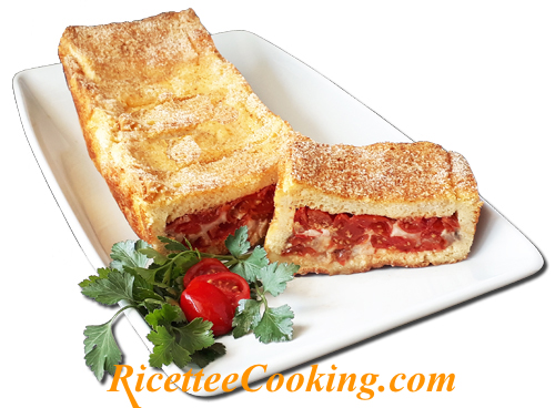 Plumcake di pancarré caprese