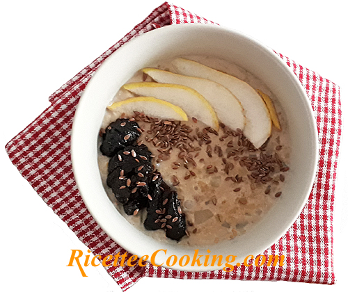 Porridge pera e cannella
